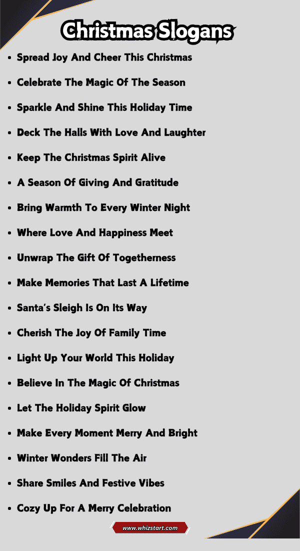 Christmas Slogans