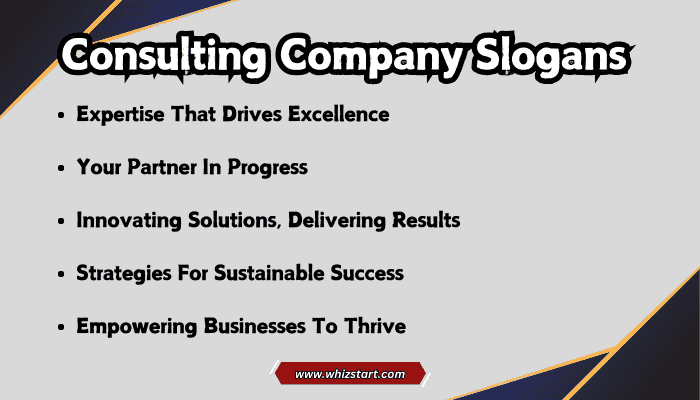 Consulting Company Slogans