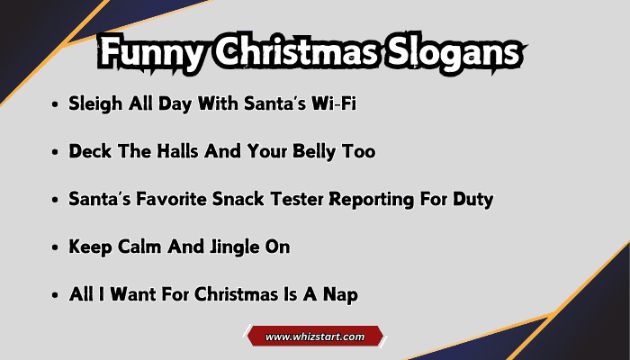 Funny Christmas Slogans