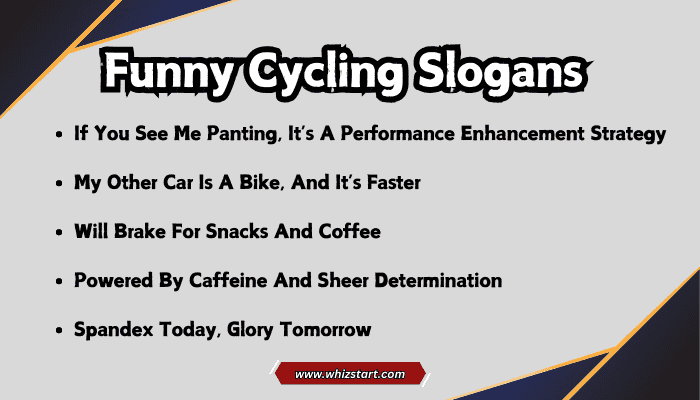 Funny Cycling Slogans