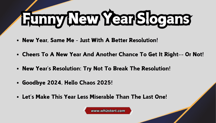 Funny New Year Slogans