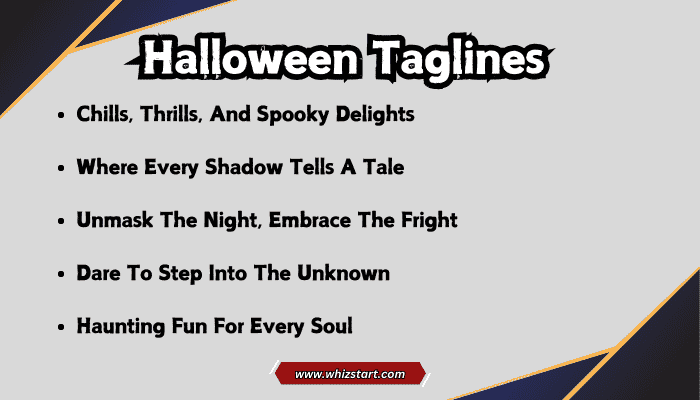 Halloween Taglines