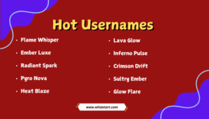 Hot Usernames Ideas for Instagram and TikTok You’ll Love - Whiz Start