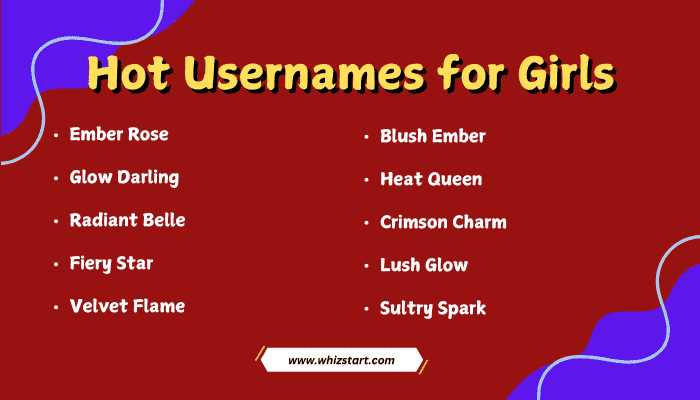 Hot Usernames for Girls