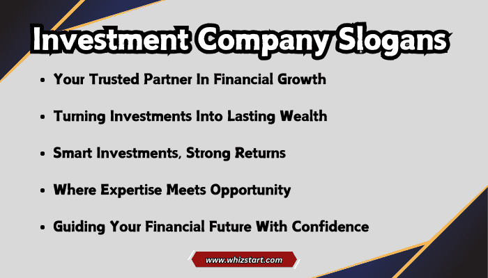 Investment Company Slogans