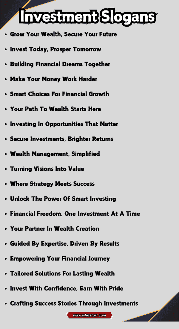 Investment Slogans