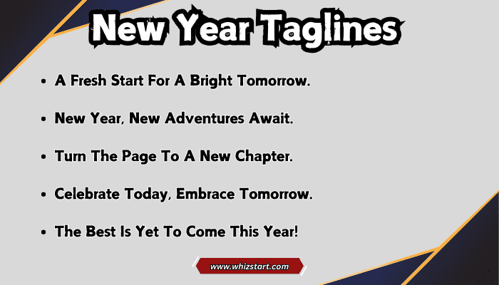 New Year Taglines