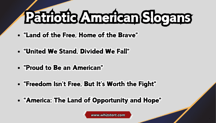 Patriotic American Slogans