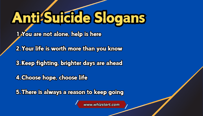 Anti Suicide Slogans