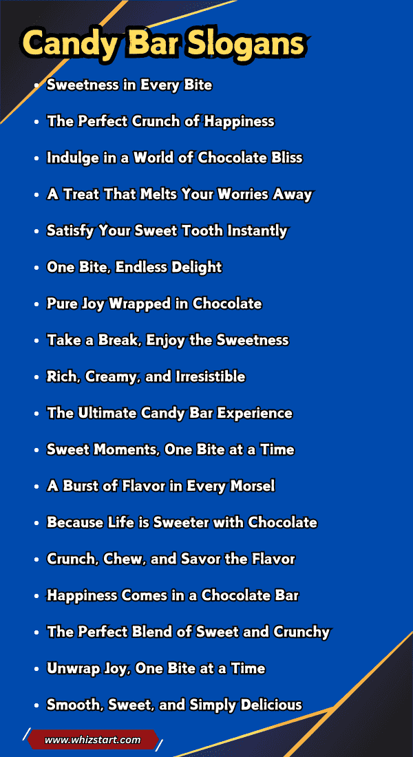 Candy Bar Slogans