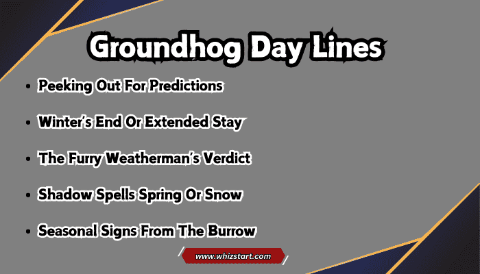 Groundhog Day Lines