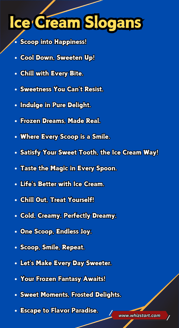 Ice Cream Slogans