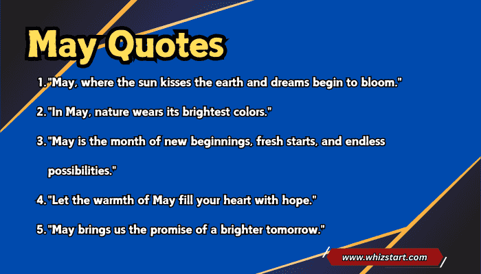 May Quotes