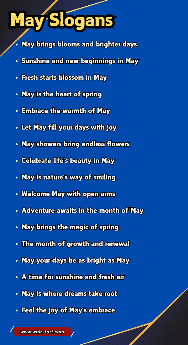 May Slogans