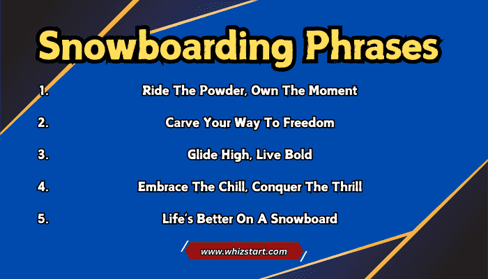 Snowboarding Phrases