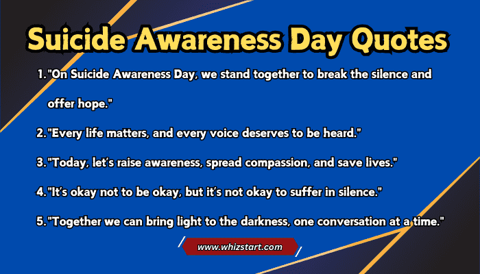 Suicide Awareness Day Quotes