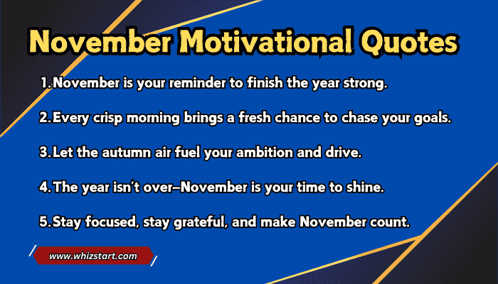 November Motivational Quotes