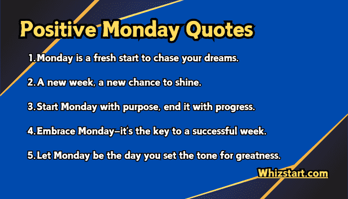 Positive Monday Quotes