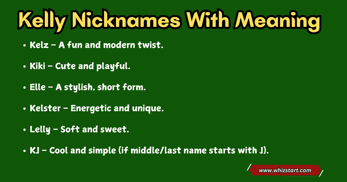 Kelly Nicknames