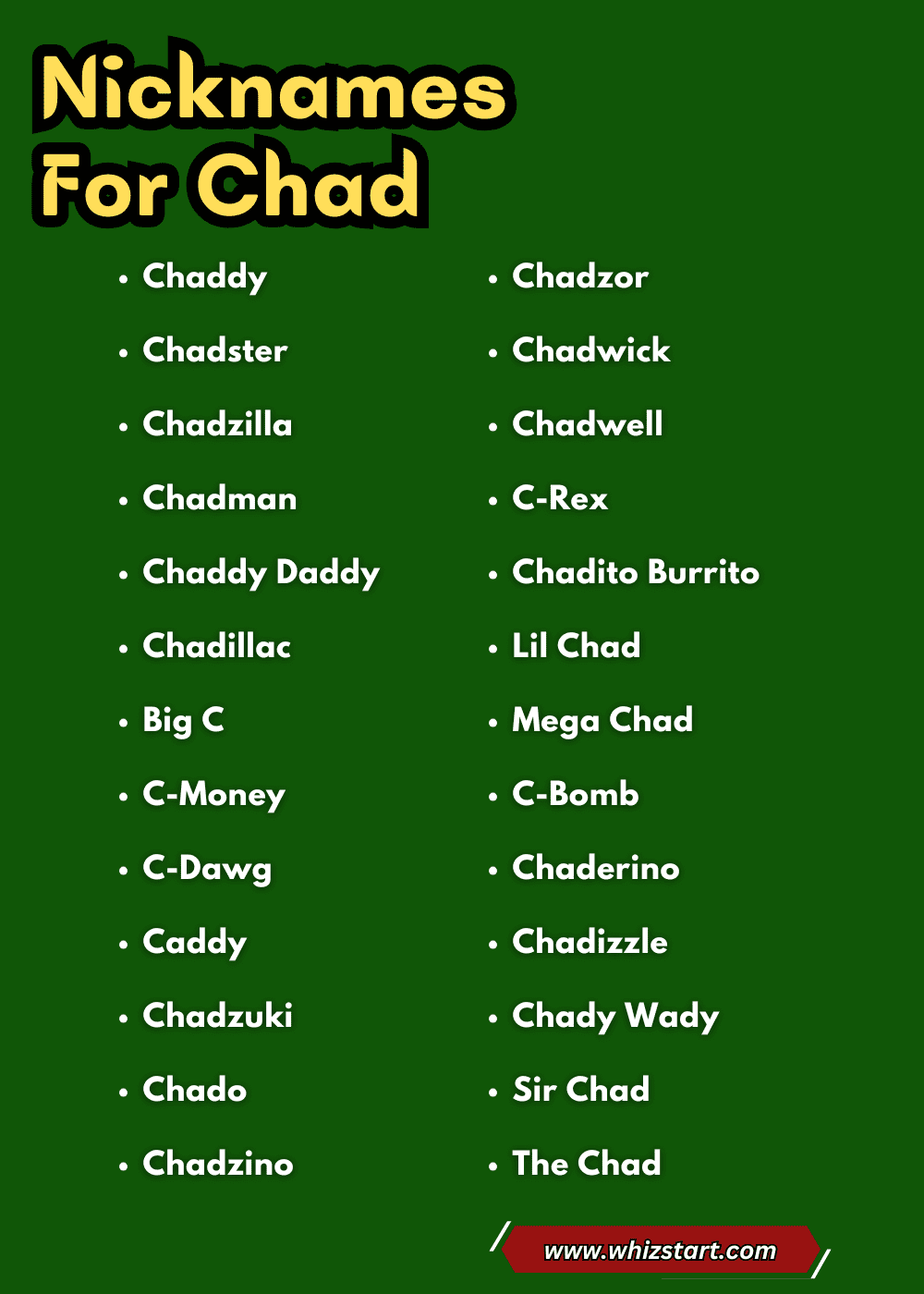 Nicknames For Chad