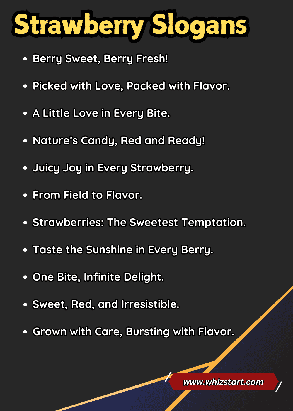 Strawberry Slogans