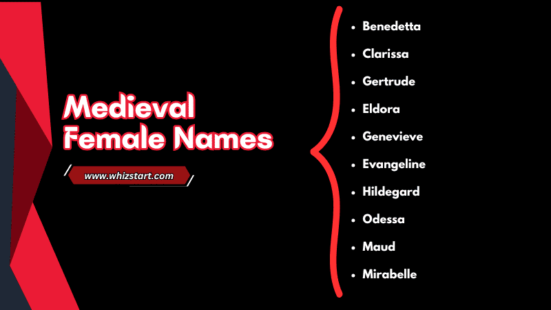 Medieval Female Names