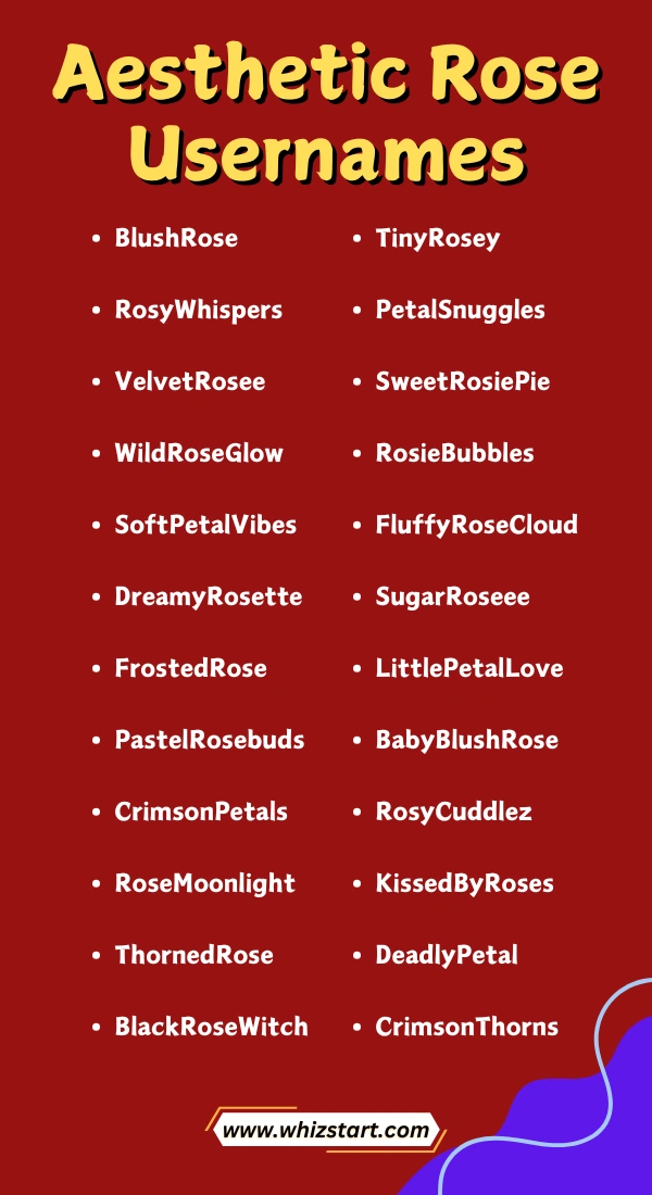 Rose Usernames