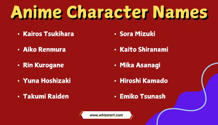 Anime Character Names