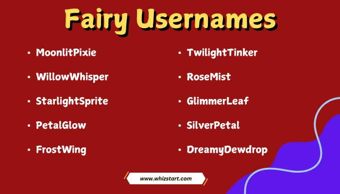 Fairy Usernames