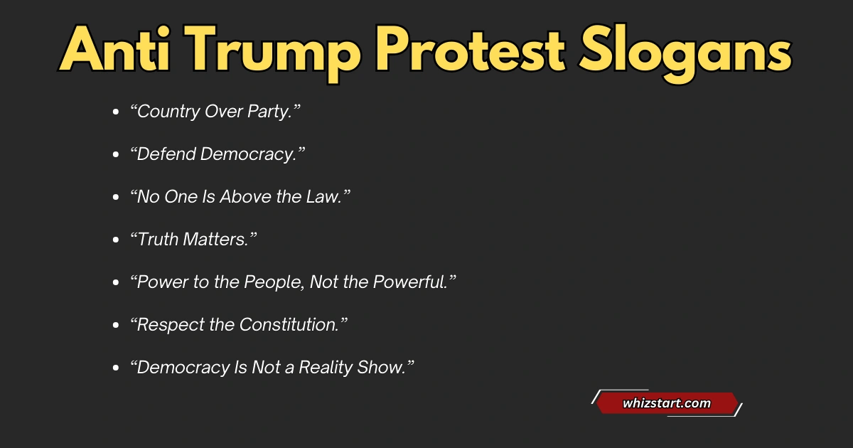 Best Anti Trump Slogans