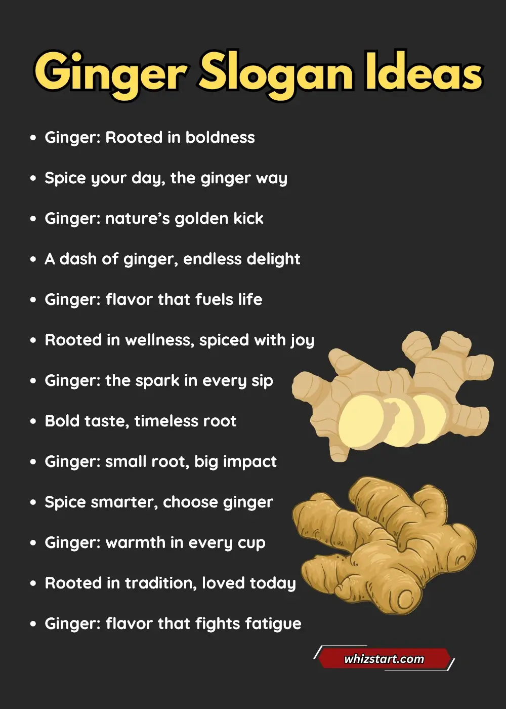 Ginger Slogan Ideas
