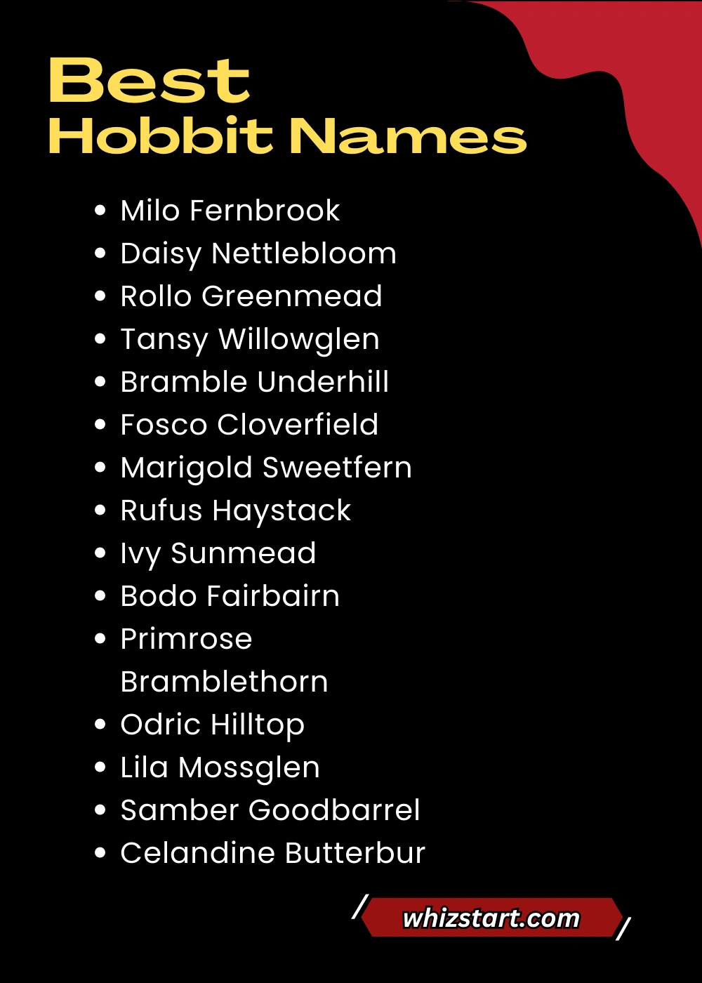 Hobbit Names