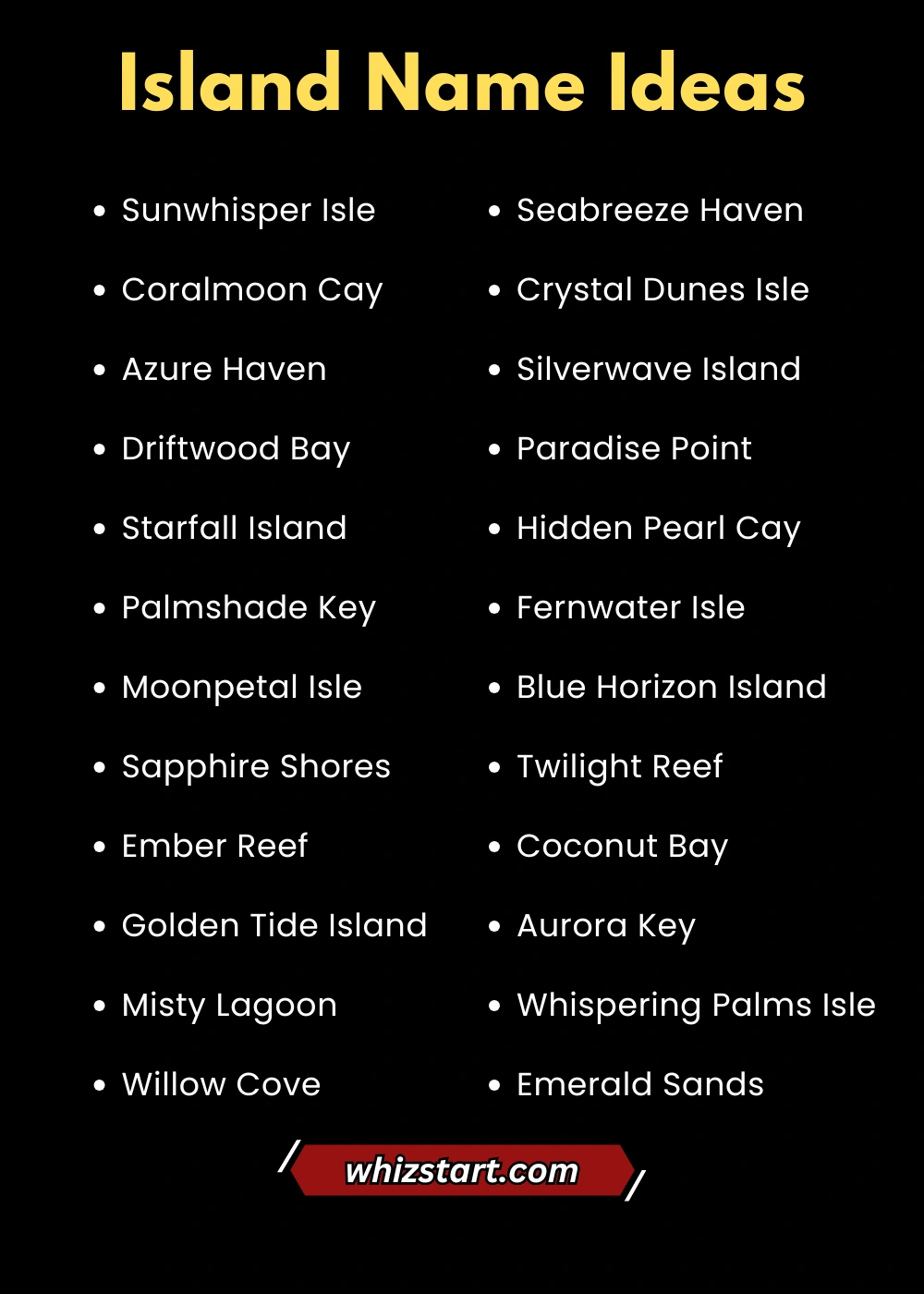 Island Name Ideas