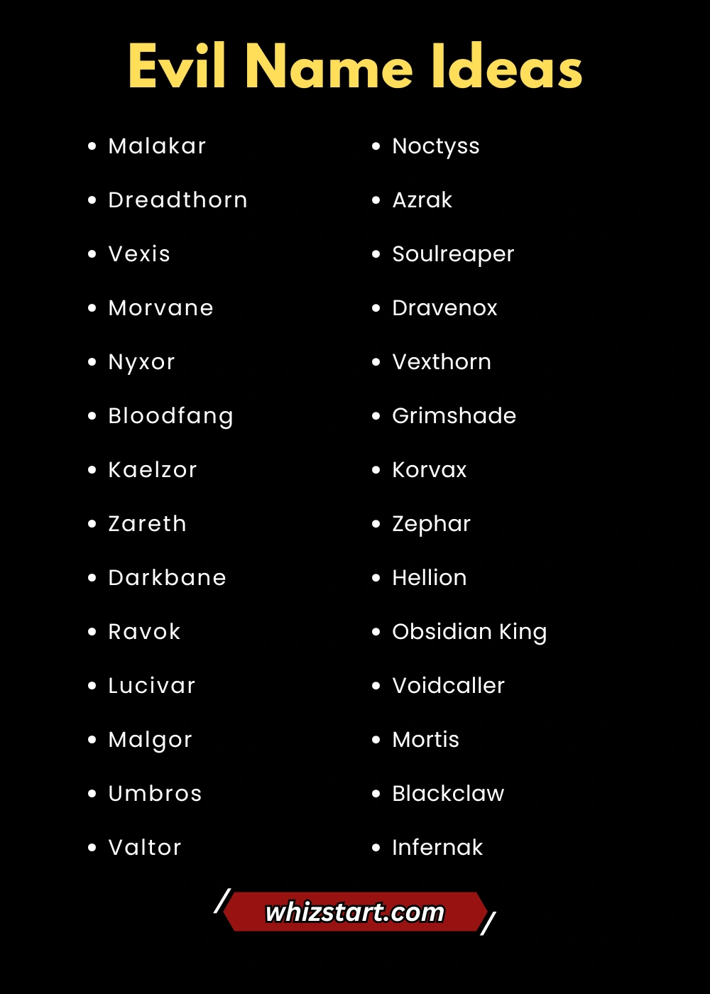Evil Names