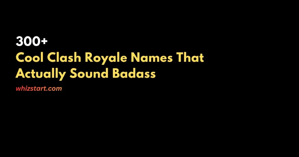Clash Royale Best Clan Names