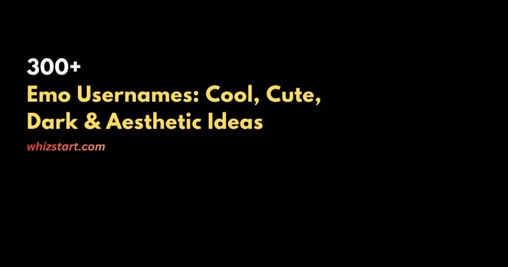 Emo Username Ideas