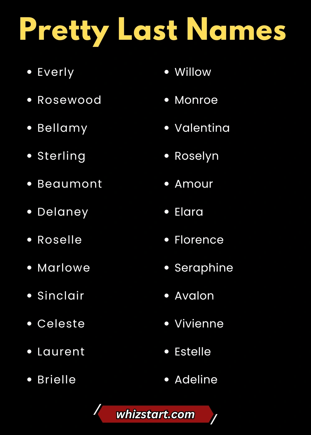 Pretty Last Names