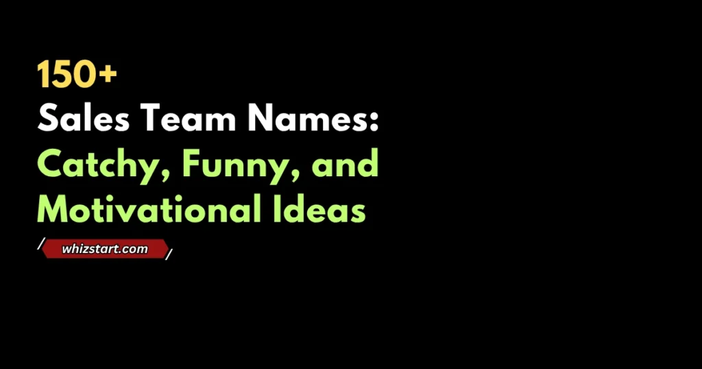 Sales Team Names
