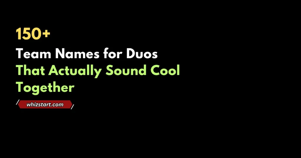Team Names for Duos