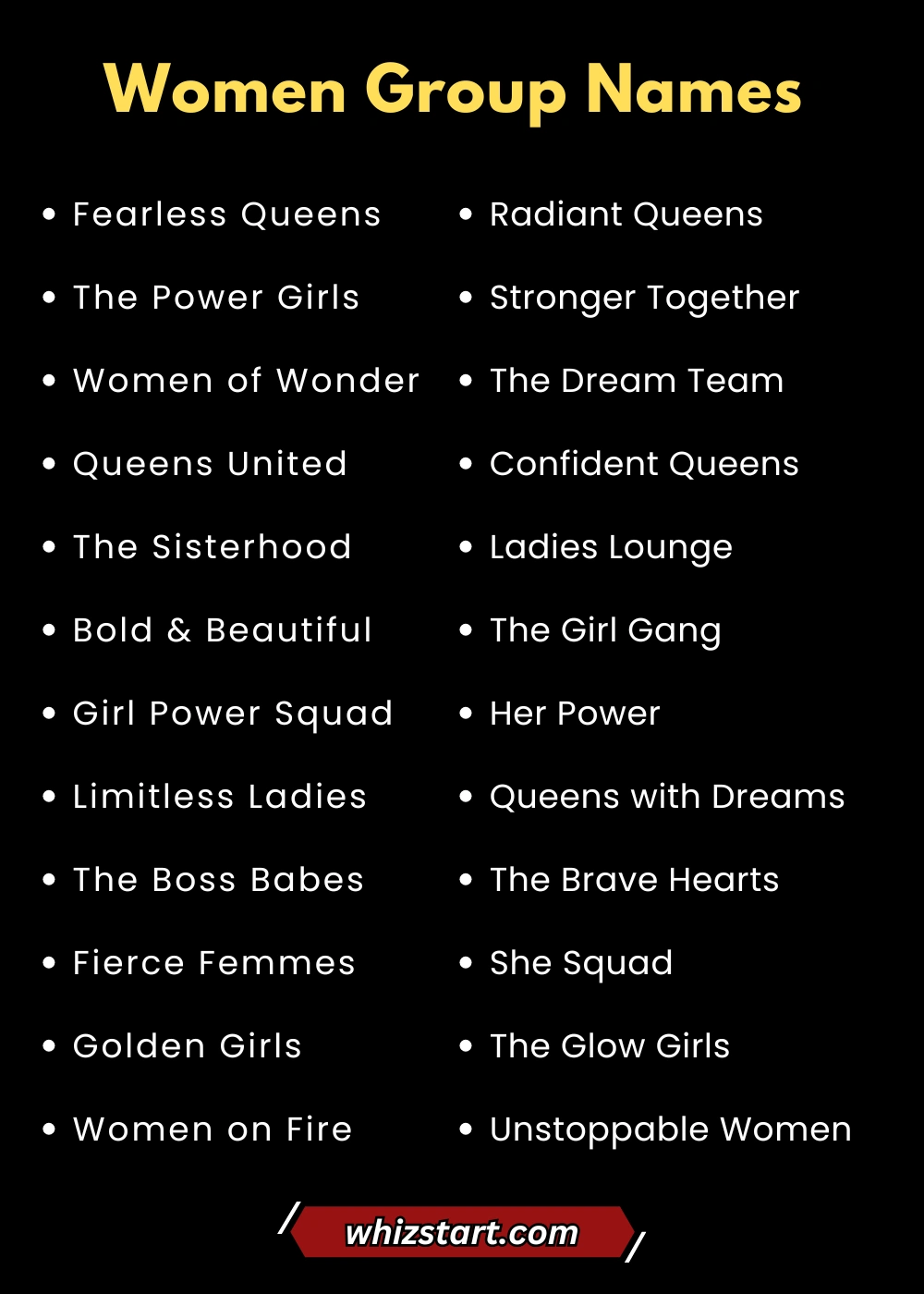 Women Group Names