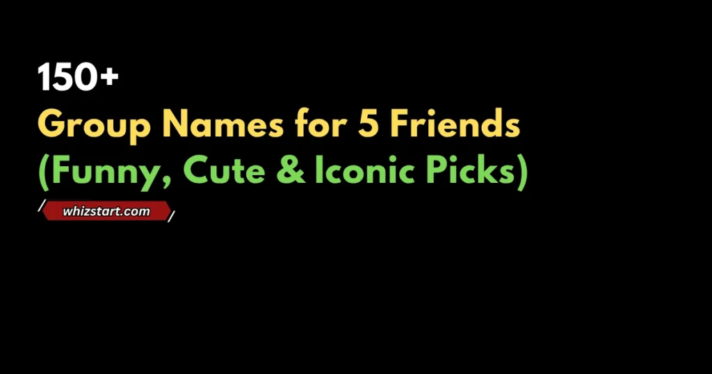 names for a group of 5