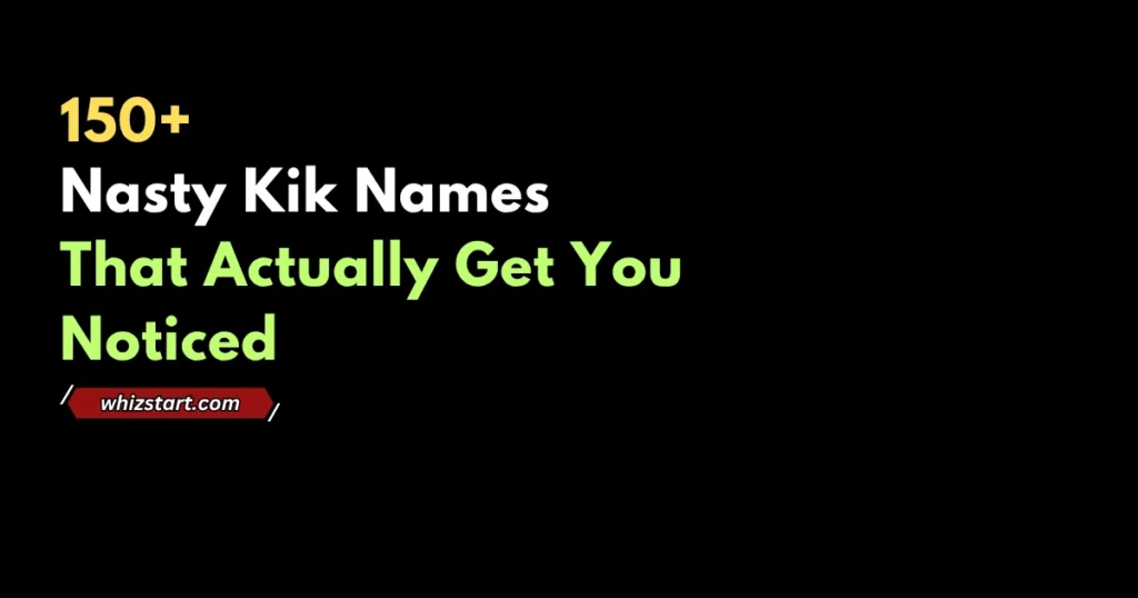 nasty kik names
