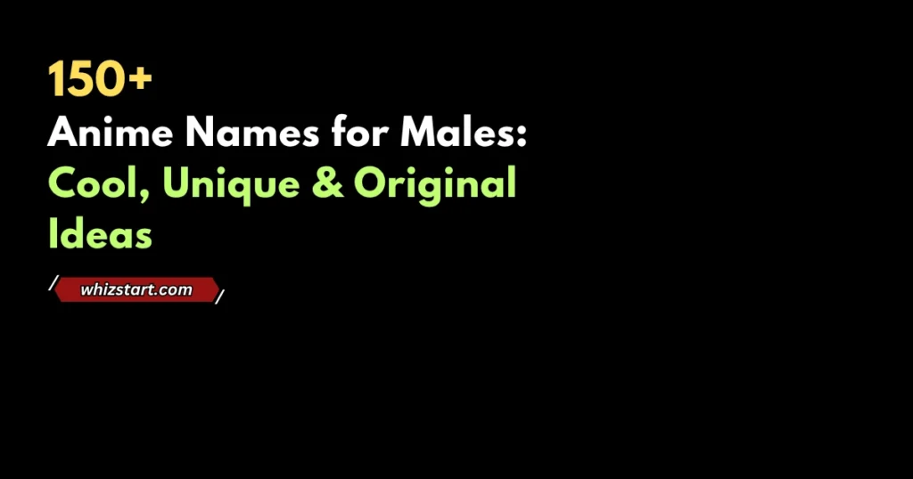 Anime Names for Males