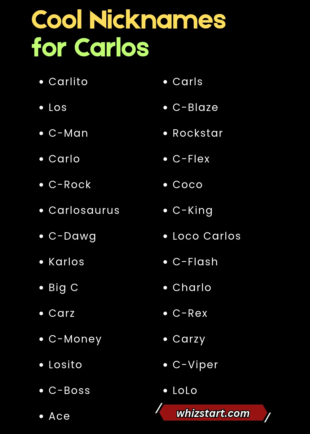 Cool Nicknames for Carlos