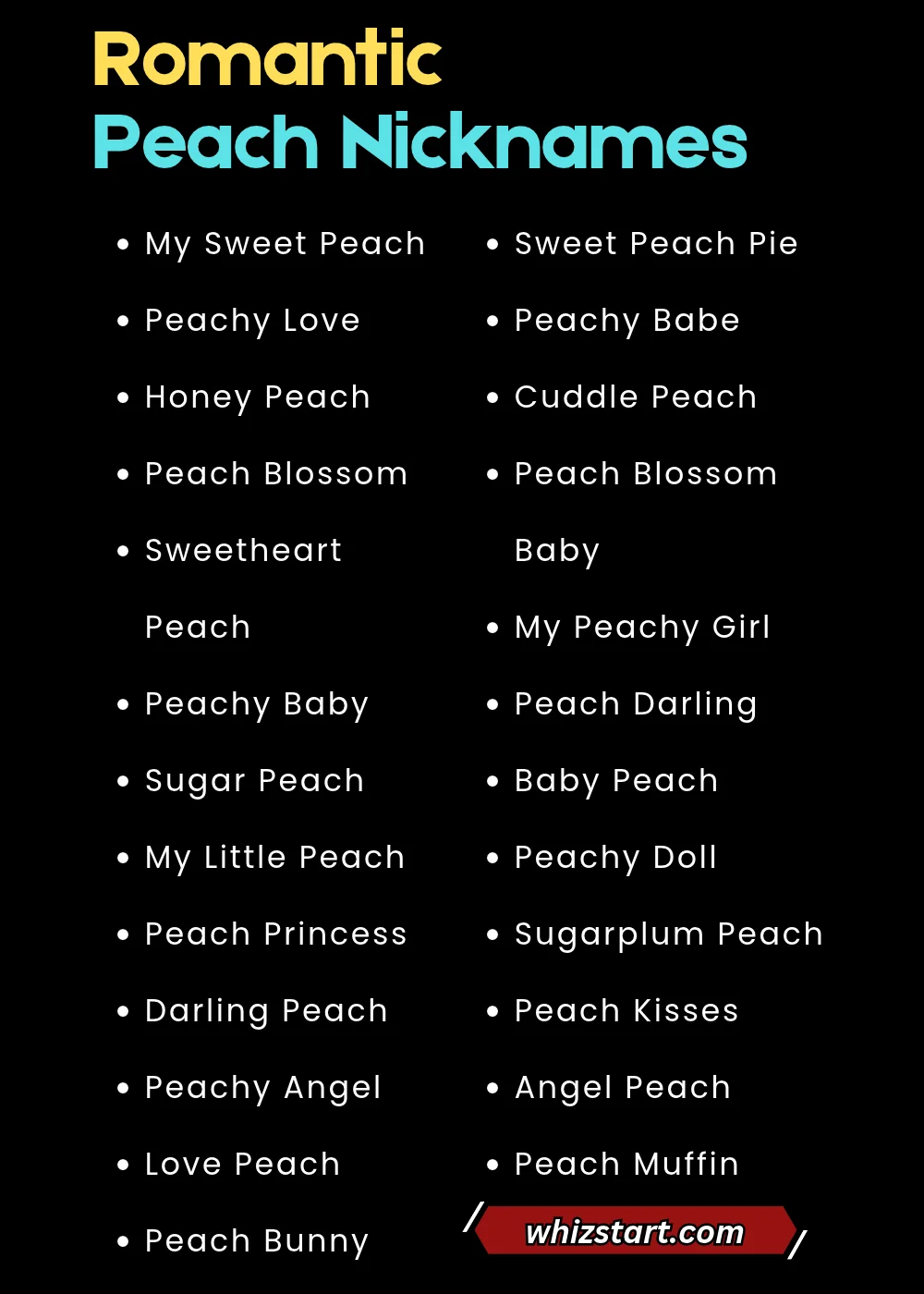 Peach Nicknames